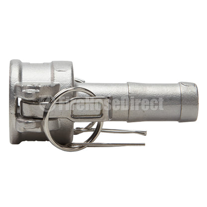 Stainless Steel 3/4" Female Camlock to Hose Shank (USA)