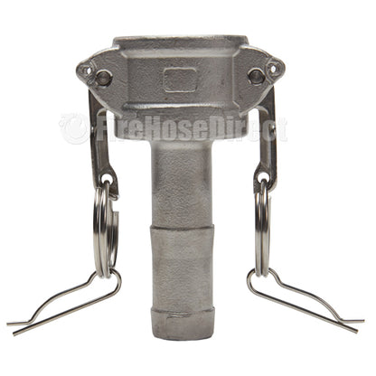 Stainless Steel 3/4" Female Camlock to Hose Shank (USA)