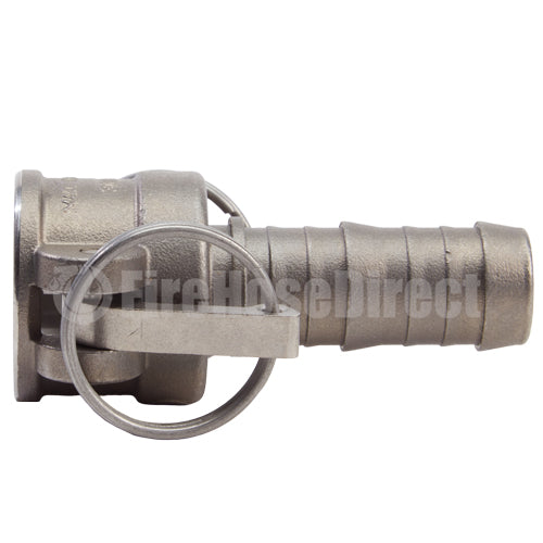 Stainless Steel 1" Female Camlock to Hose Shank (USA)