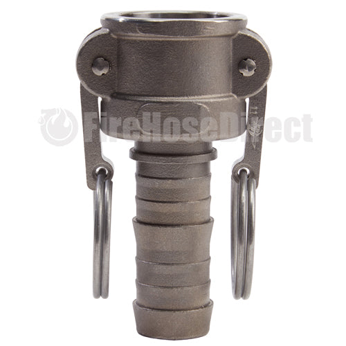 Stainless Steel 1" Female Camlock to Hose Shank (USA)