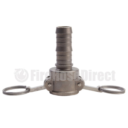 Stainless Steel 1" Female Camlock to Hose Shank (USA)