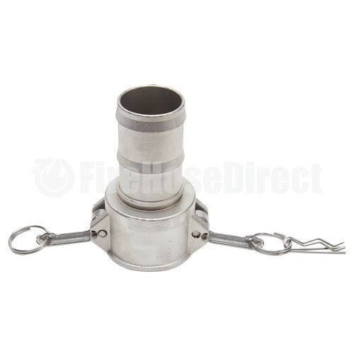 Stainless Steel 2" Female Camlock to Hose Shank (USA)