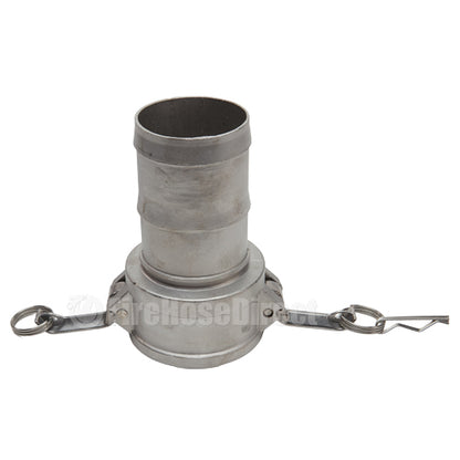 Stainless Steel 3" Female Camlock to Hose Shank (USA)