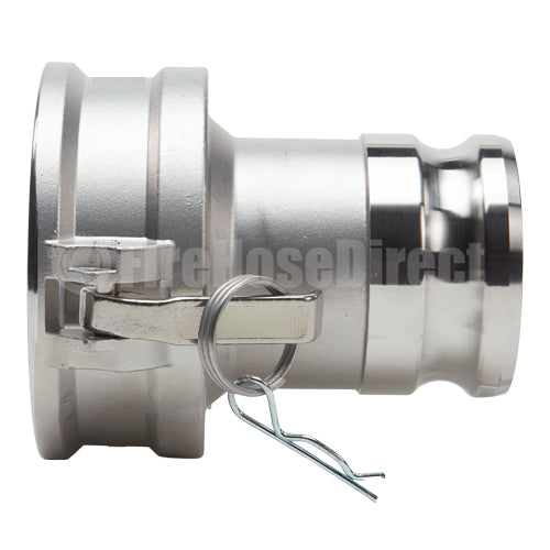 Stainless Steel 4" Female Camlock x 3" Male Camlock (USA)