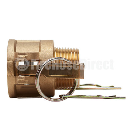 Brass 1" Female Camlock x 1" Male NPT (USA)