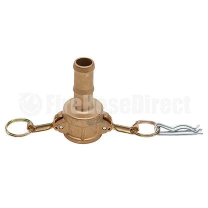 Brass 1/2" Female Camlock to Hose Shank (USA)