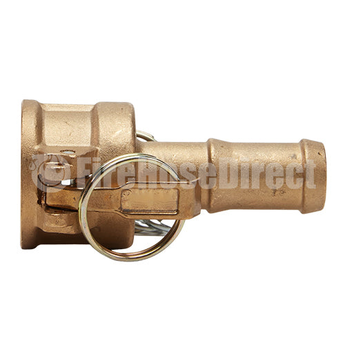 Brass 1/2" Female Camlock to Hose Shank (USA)