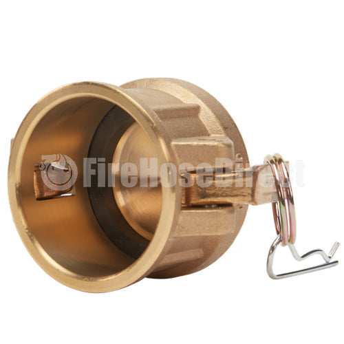 Brass 1 1/2" Female Camlock Dust Cap (USA)