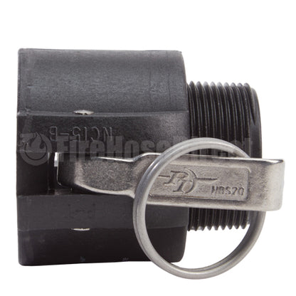 Plastic 1 1/2" Female Camlock x 1 1/2" Male BSP (USA)