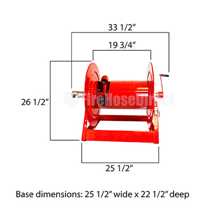 Live 1 1/2" Booster Fire Hose Storage Reel