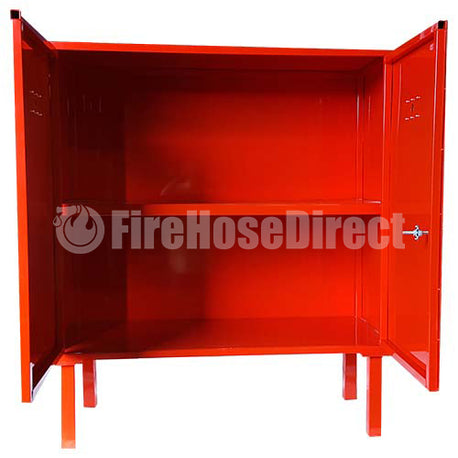 Red iron fire cabinet for fire hose reel and fire extinguisher-SAFETY LIFE  FIRE EQUIPMENTS CO.