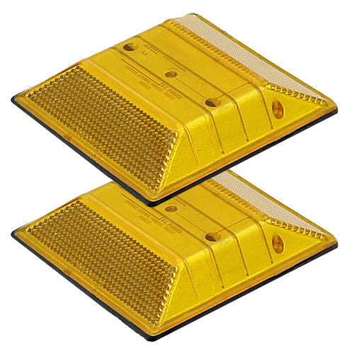 Peel-N-Stick Yellow Reflective Road Marker (2 Pack)