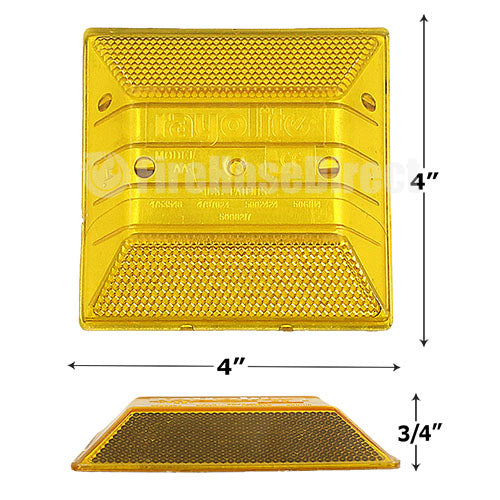 Peel-N-Stick Yellow Reflective Road Marker (2 Pack)