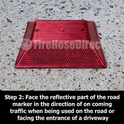 Red Reflective Road Marker (50 Pack)