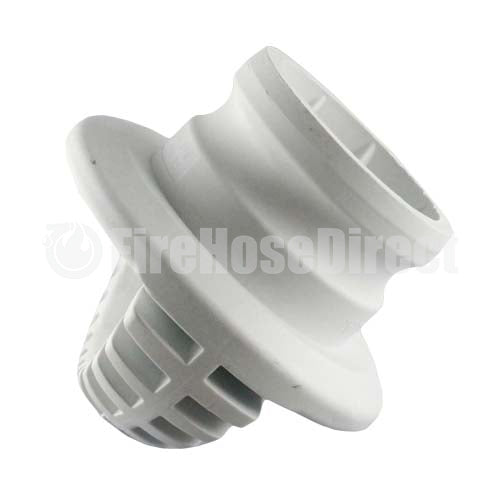 White 2" Food Grade Polypropylene Male Safety Bump Plug