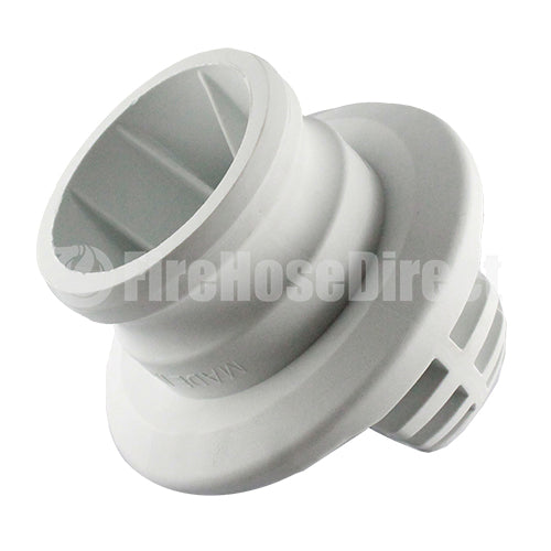 White 2" Food Grade Polypropylene Male Safety Bump Plug