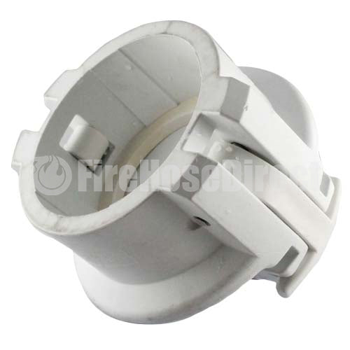 White 3" Food Grade Polypropylene Female Safety Bump Cap