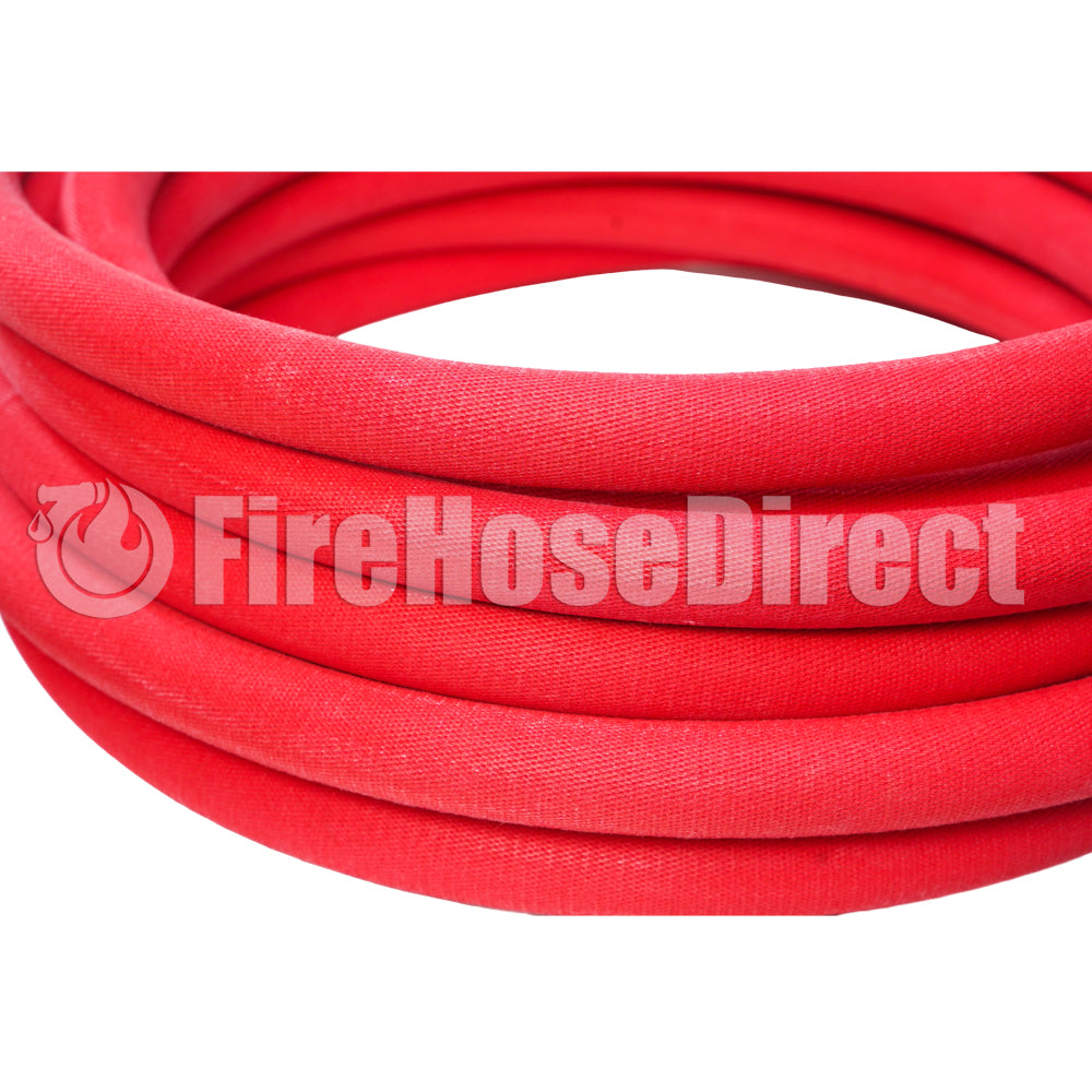 Red 1" x 50' Non-Collapsible Lightweight Hose (1" NH Threads - USA)