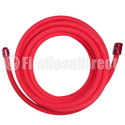 Red 1" x 100' Non-Collapsible Lightweight Hose ( 1" NH Threads - USA)