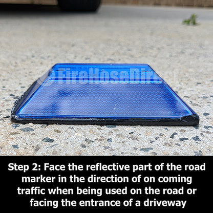 Blue Reflective Road Marker (2 Pack)