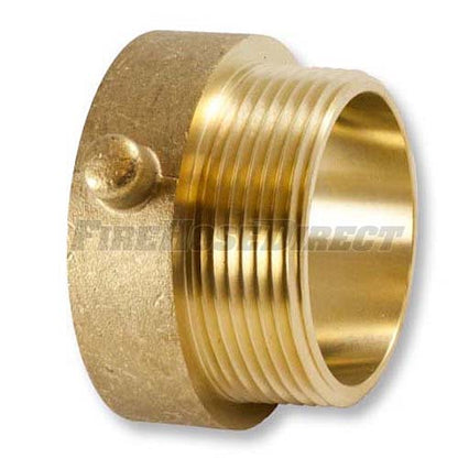 Brass 2 1/2" Female NYFD to 2 1/2" Male NH (Pin Lug)