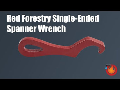 Red Forestry Single Ended Spanner Wrench